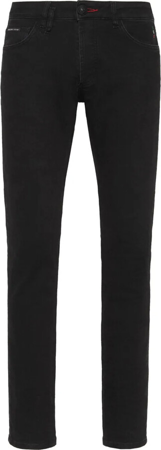 Philipp Plein Lion Circus mid-rise slim-fit jeans