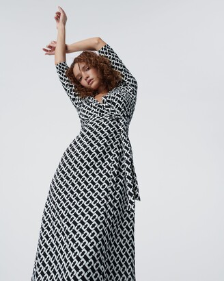 Diane von Furstenberg Abigail Silk Jersey Chainlink Dress
