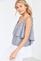 Thumbnail for your product : Backstage Riviera Chambray Tie-Shoulder Tank Top