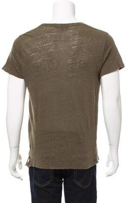 IRO Distressed Linen T-Shirt