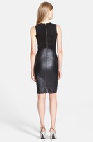 Thumbnail for your product : Narciso Rodriguez Stretch Leather & Suede Sheath Dress