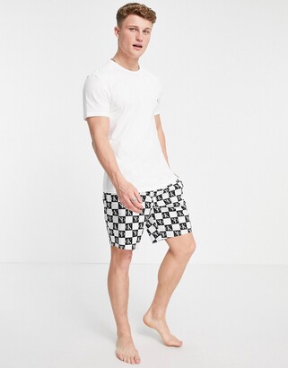 Calvin Klein One short loungewear gift set in white and black logo -  ShopStyle Pajamas