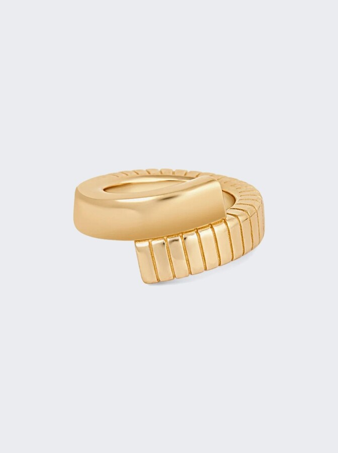 IVI Wide Joia Twist Ring Yellow Gold
