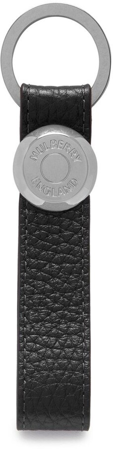 Mulberry Rivet Keyring Black Heavy Grain ShopStyle