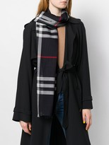 Thumbnail for your product : Burberry Lightweight Check Wool And Silk-Blend Scarf