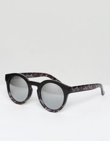 Thumbnail for your product : A. J. Morgan Aj Morgan Round Sunglasses In Black/Grey