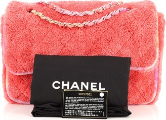 Chanel Coral Terry Flap Bag