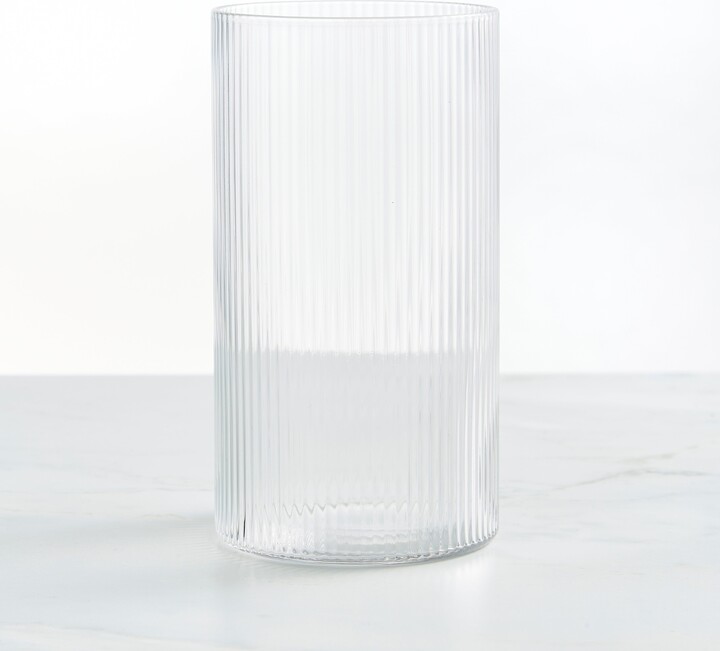 Dunelm Ribbed Highball Glass Clear ShopStyle Tumblers
