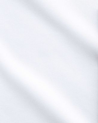 Charles Tyrwhitt Classic Fit Non-Iron Square Weave White Cotton Dress Shirt Single Cuff Size 15/34