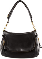 Thumbnail for your product : Tom Ford Jennifer Large Black Calfskin Shoulder Bag