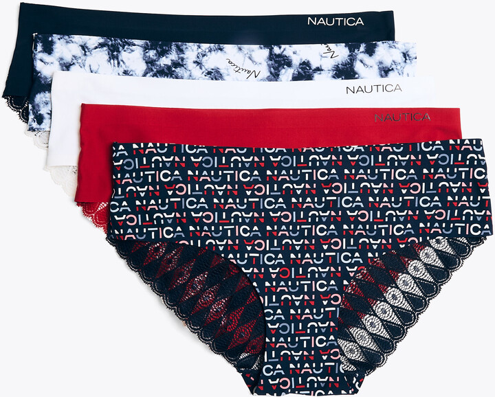 Nautica Laser-Cut Hipster Briefs, 5-Pack - ShopStyle Panties