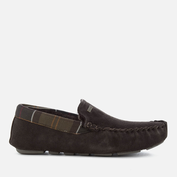 Barbour Men's Monty Suede Moccasin Slippers - ShopStyle