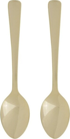 Fino Fino4.5-InchGoldPlatedDemiSpoon2-pack