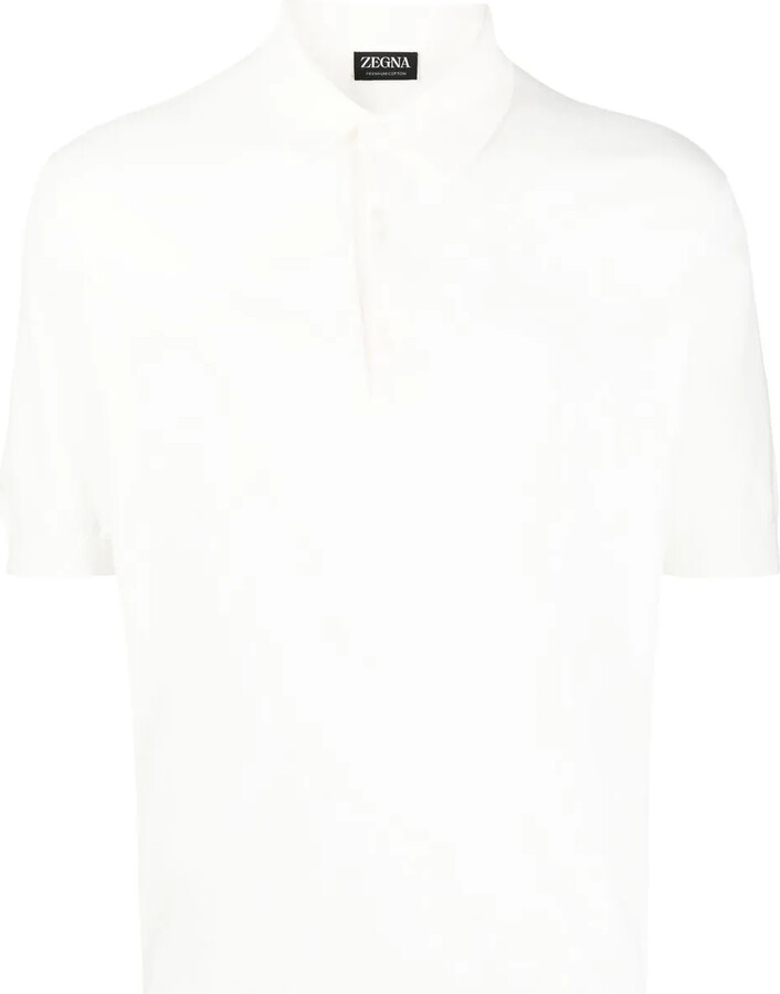Ermenegildo Zegna Plain Short-Sleeved Polo Shirt