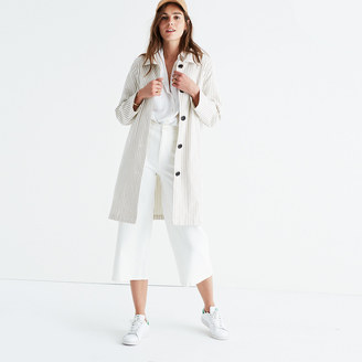 Madewell Striped Outpost Trench Coat