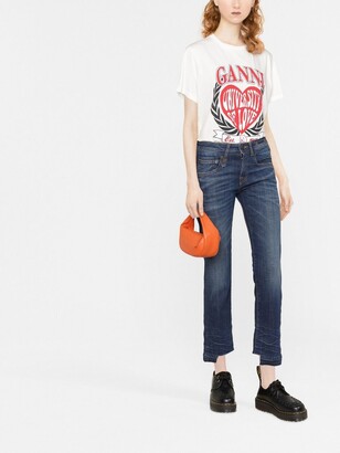 R 13 Mid-Rise Cropped Jeans