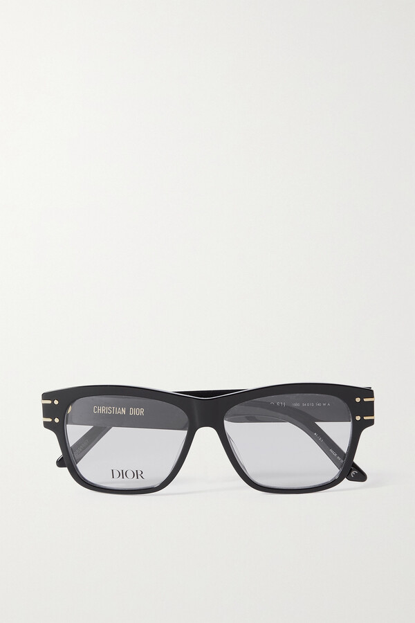 Dior Sunglasses Diorsignatureo Square-frame Acetate Optical Glasses - Black  - ShopStyle Eyeglasses