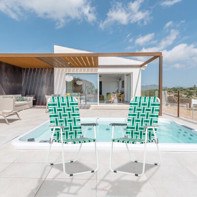 Borba Arlmont & Co. Kilner Plastic Beach Folding Chair