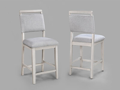 Ophelia & Co. 2Pc Upholstered Counter Height Pub Chairs