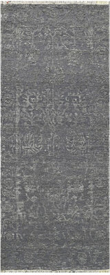Bokara Rug Co. Inc. High-Quality Hand-Knotted Grey And Black Area Rug