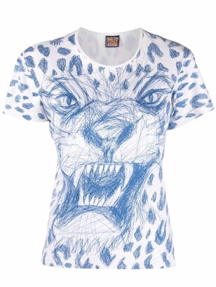 Walter Van Beirendonck Pre-Owned 1990s leopard print T-shirt