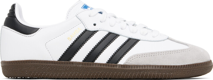 adidas White & Black Samba OG Sneakers