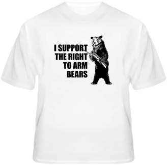 Threadsquad I Support The Right to Arm Bears Funny Hilarious T Shirt 2XL