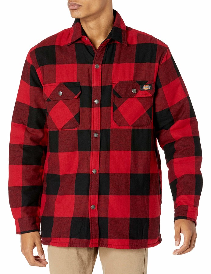 flannel jacket red