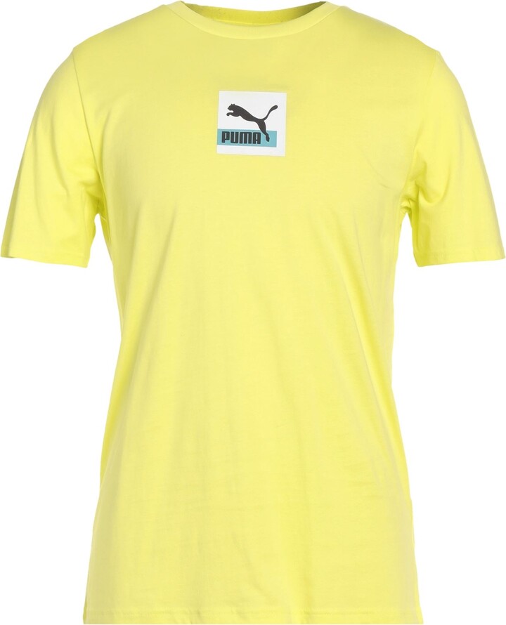 Puma Men's Yellow T-shirts | ShopStyle