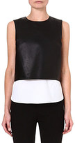 Thumbnail for your product : Theory Sleeveless leather top