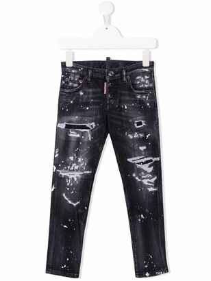 DSQUARED2 Kids Ripped-Detail Jeans - ShopStyle