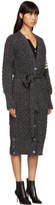 Thumbnail for your product : Thom Browne Grey Four Bar Long Cardigan