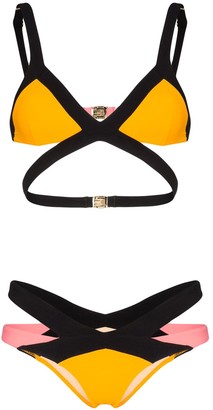 Agent Provocateur Mazzy cutout strappy bikini set