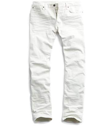 Todd Snyder Slim Fit 5-Pocket Garment-Dyed Stretch Twill in Off White