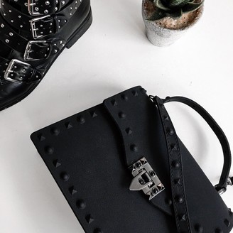 Rebel Rich Bag Studded Vegan Leather In Black