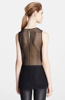 Thumbnail for your product : Robert Rodriguez Lace Overlay Illusion Top