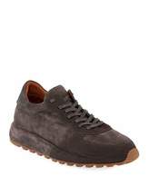 Thumbnail for your product : John Varvatos Men's Les Varsity Suede Trainer Sneakers