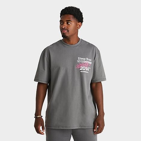 Hoodrich Men's Stamp Tag T-Shirt in Grey | Size: Large
