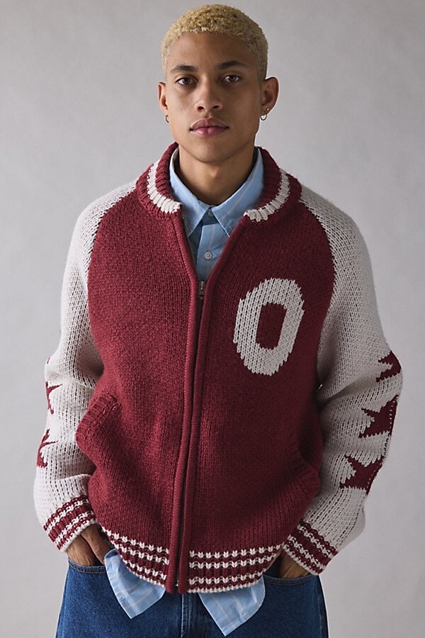 iets iets iets frans… Chunky Varsity Knit Zip