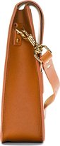 Thumbnail for your product : Sophie Hulme Tan Leather Gold Tab Handbag