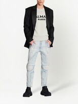 Thumbnail for your product : Balmain Exposed-Hem Panelled Jeans
