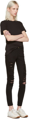 Frame Denim Black Le Color Ripped Jeans