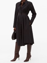 Thumbnail for your product : Palmer Harding Escen Waffle-check Stretch-cotton Midi Dress - Black