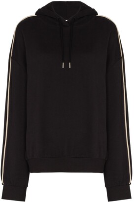 Ninety Percent Piped-Trim Cotton Hoodie