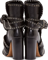 Thumbnail for your product : Isabel Marant Black Leather Carnation Aubrey Boots