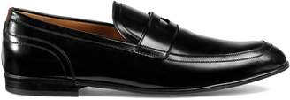 Gucci Leather loafer with Web