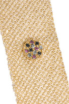 Thumbnail for your product : Carolina Bucci Woven 18-karat gold diamond bracelet