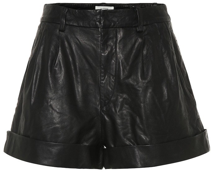Etoile Isabel Marant Abot high-rise leather shorts - ShopStyle