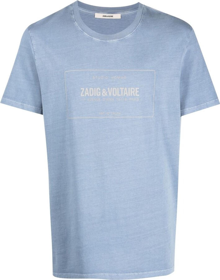 Zadig & Voltaire logo-print short-sleeve T-shirt - ShopStyle