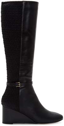 Cole Haan Lauralyn Leather Wedge Tall Boots